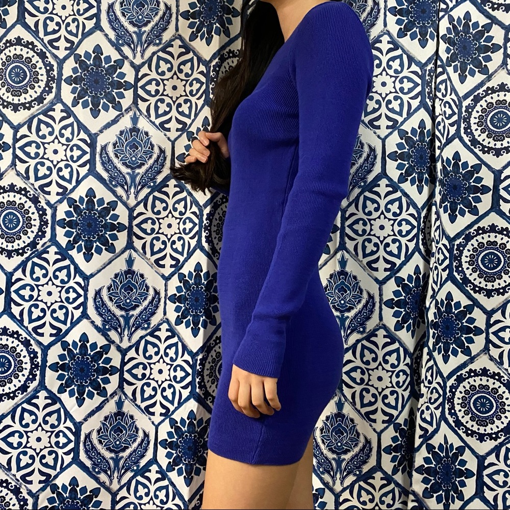 K-fashion Blue knit dress - Picture 4 of 16